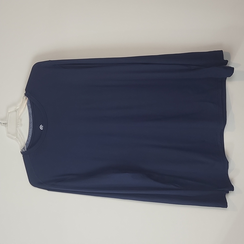 CHAMPION C9 Navy Blue Long Sleeve Tech Tee Shirt